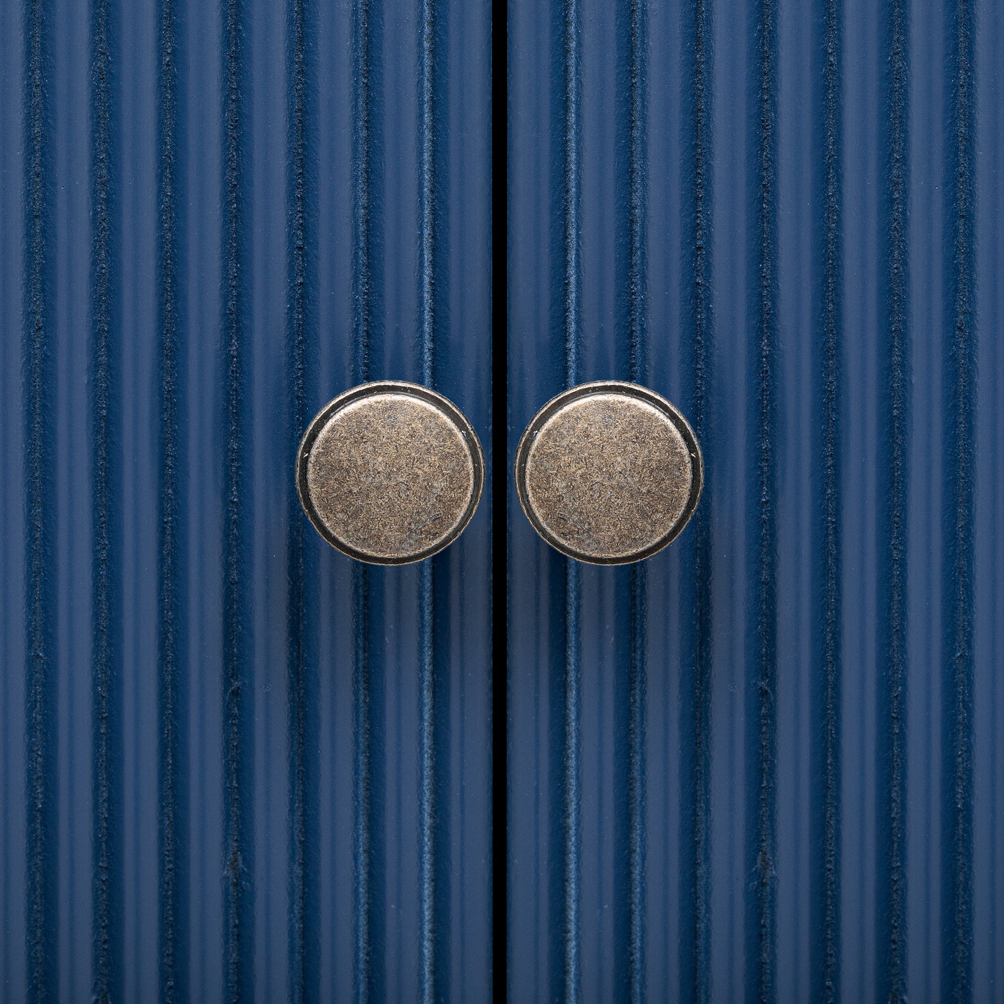 Sleek Storage Cabinet Sideboard Buffet With Vertical Line Design