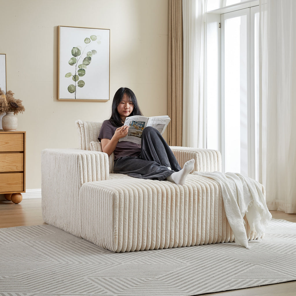 Inch Corduroy Sponge Sofa Lounge Chair