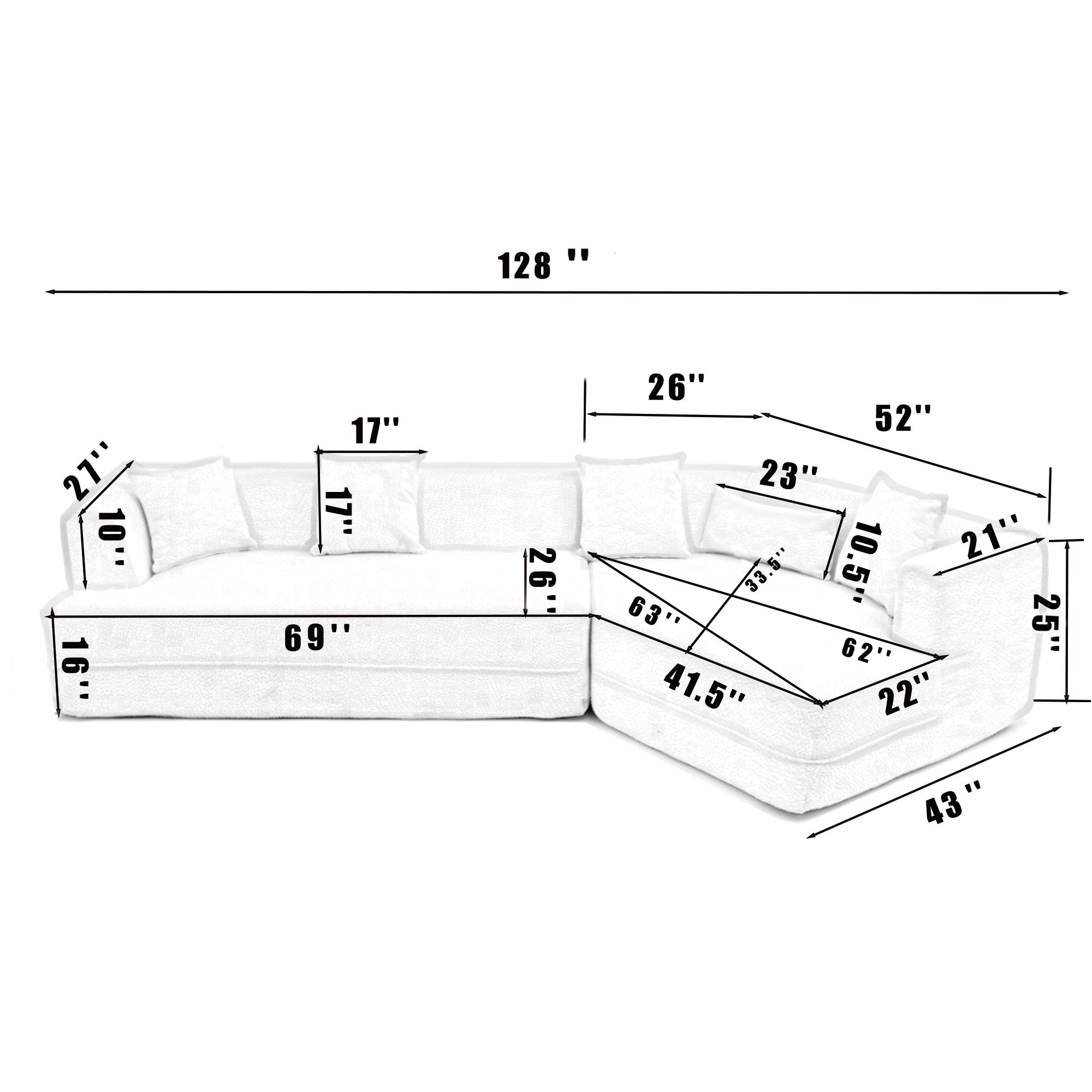 Modular Sofa , Modern Minimalist Style