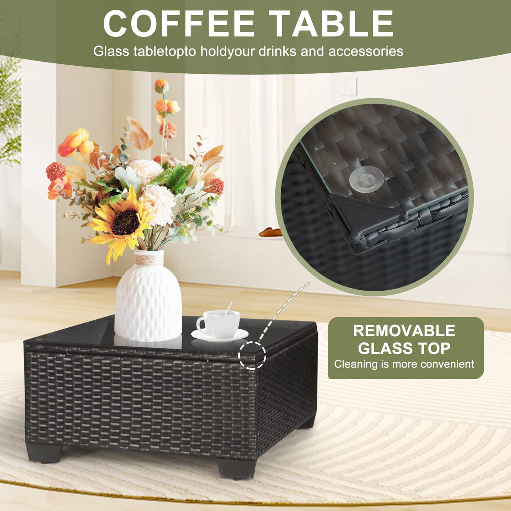 7 Pieces Outdoor Set Furniture Patio Furniture Sets Conversation