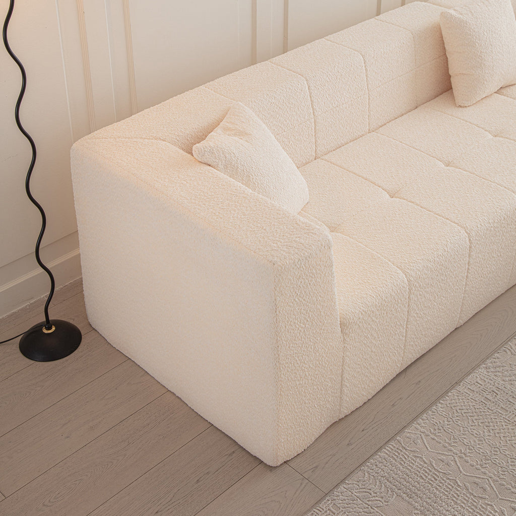 Modular L-Shaped Sectional Floor Couch
