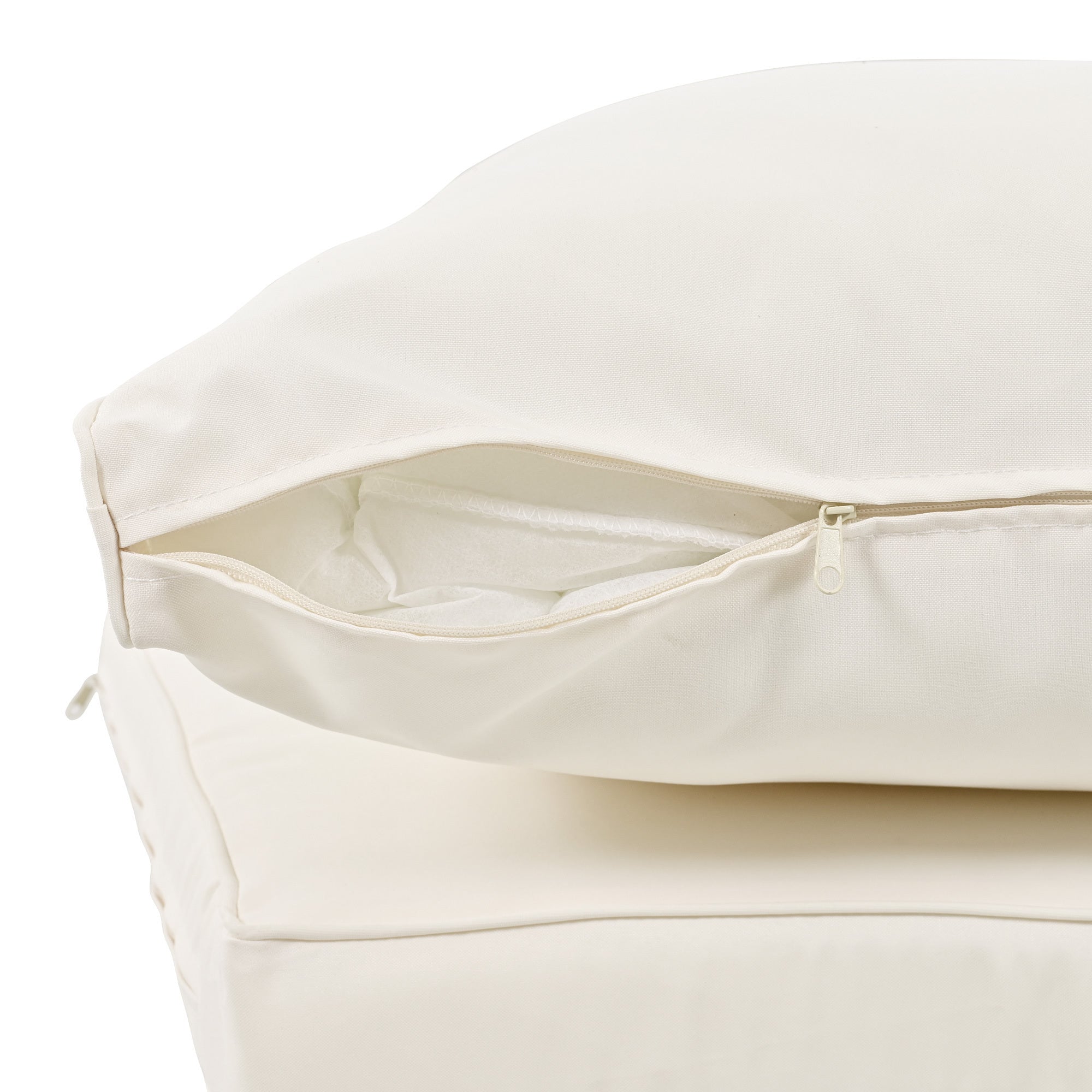 Patio 5-Piece Round Rattan Sectional Sofa Set All-Weather