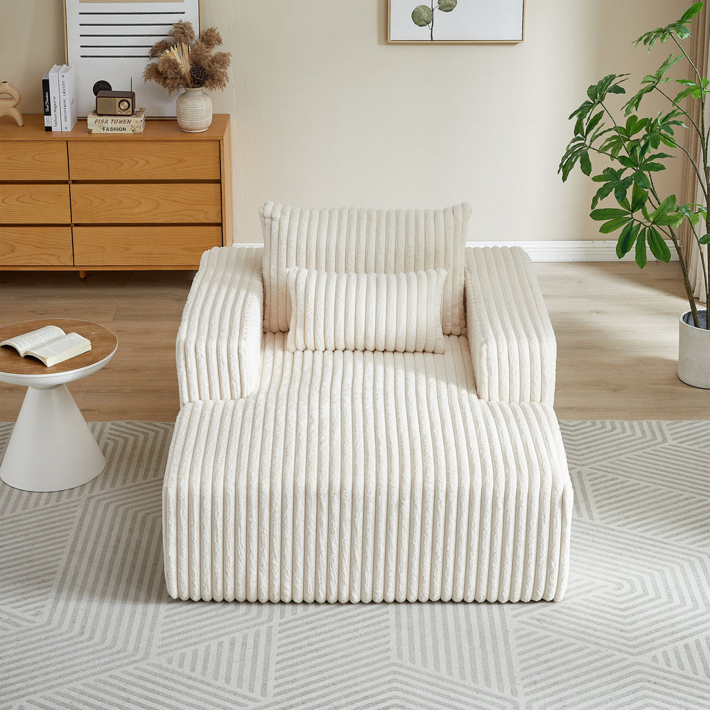 Inch Corduroy Sponge Sofa Lounge Chair
