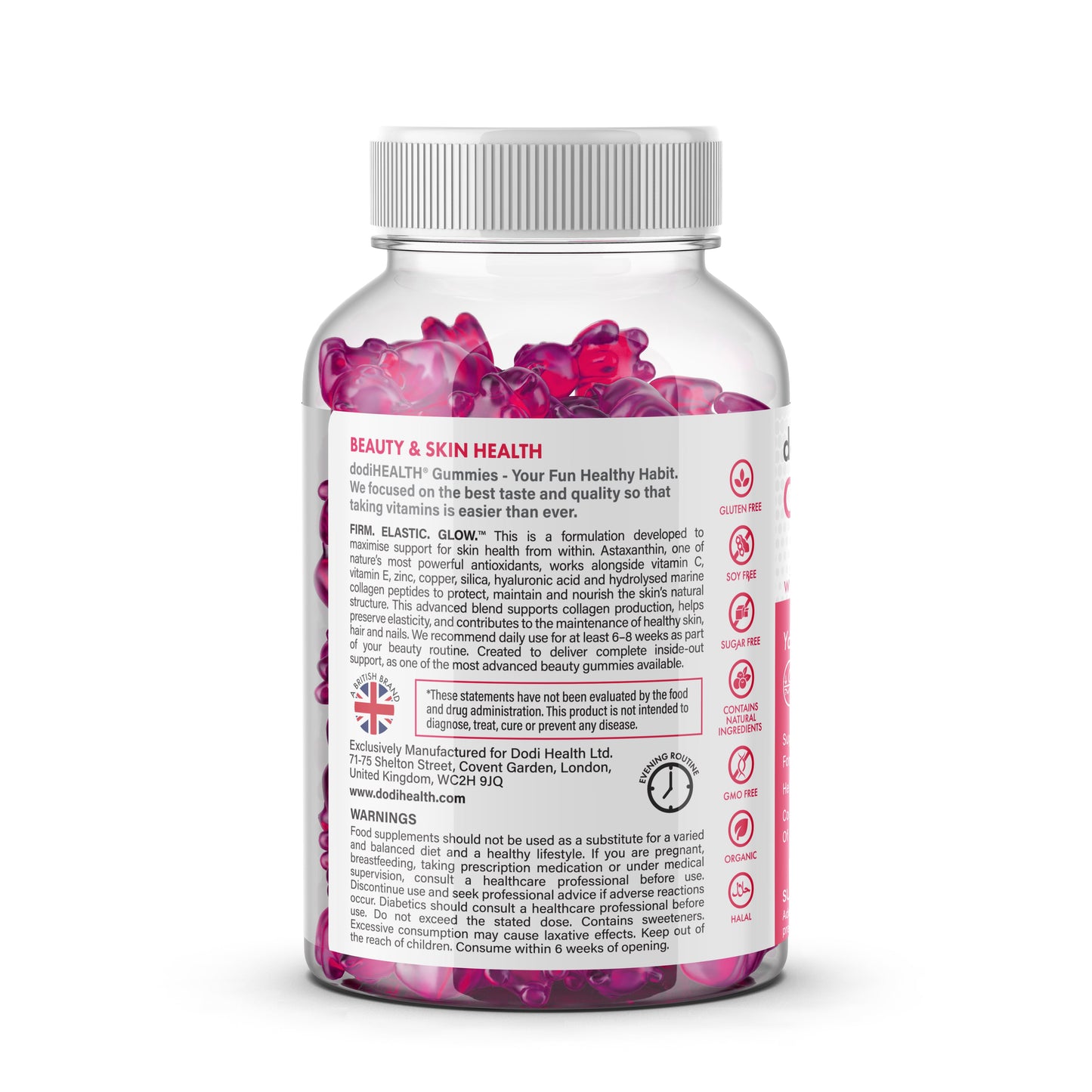Collagen Gummies with Astaxanthin & Zinc - Sugar-Free Skin Support UK-3