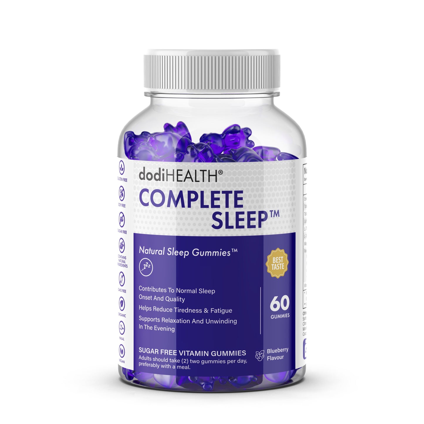 Complete Sleep Gummies with Magnesium & Valerian Root - Sugar-Free UK-0