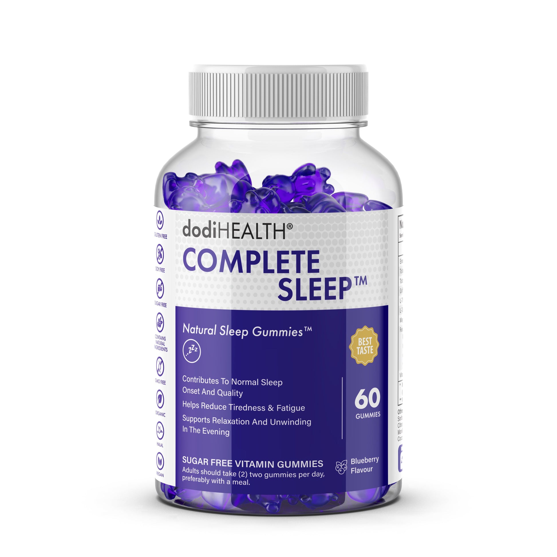 Complete Sleep Gummies with Magnesium & Valerian Root - Sugar-Free UK-0