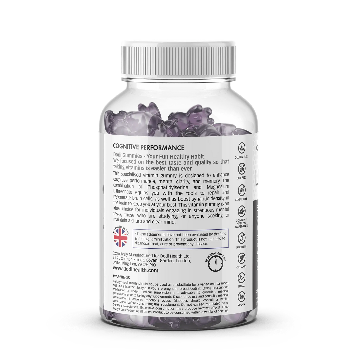Limitless Brain Gummies - Nootropic Focus & Memory Support - Sugar Free UK-1