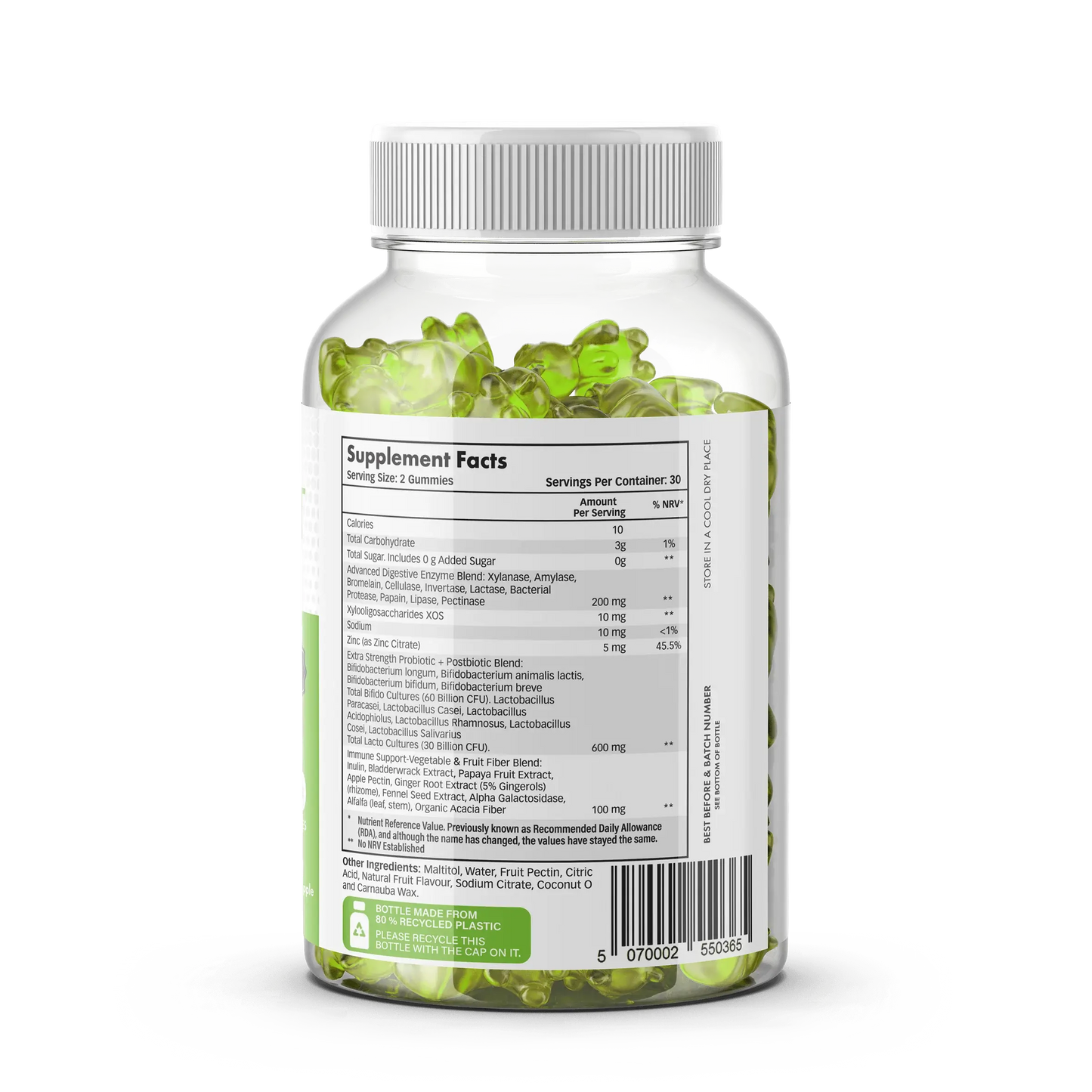Pre Pro Post Biotic Gummies - 90 Billion CFU Gut Health UK-2