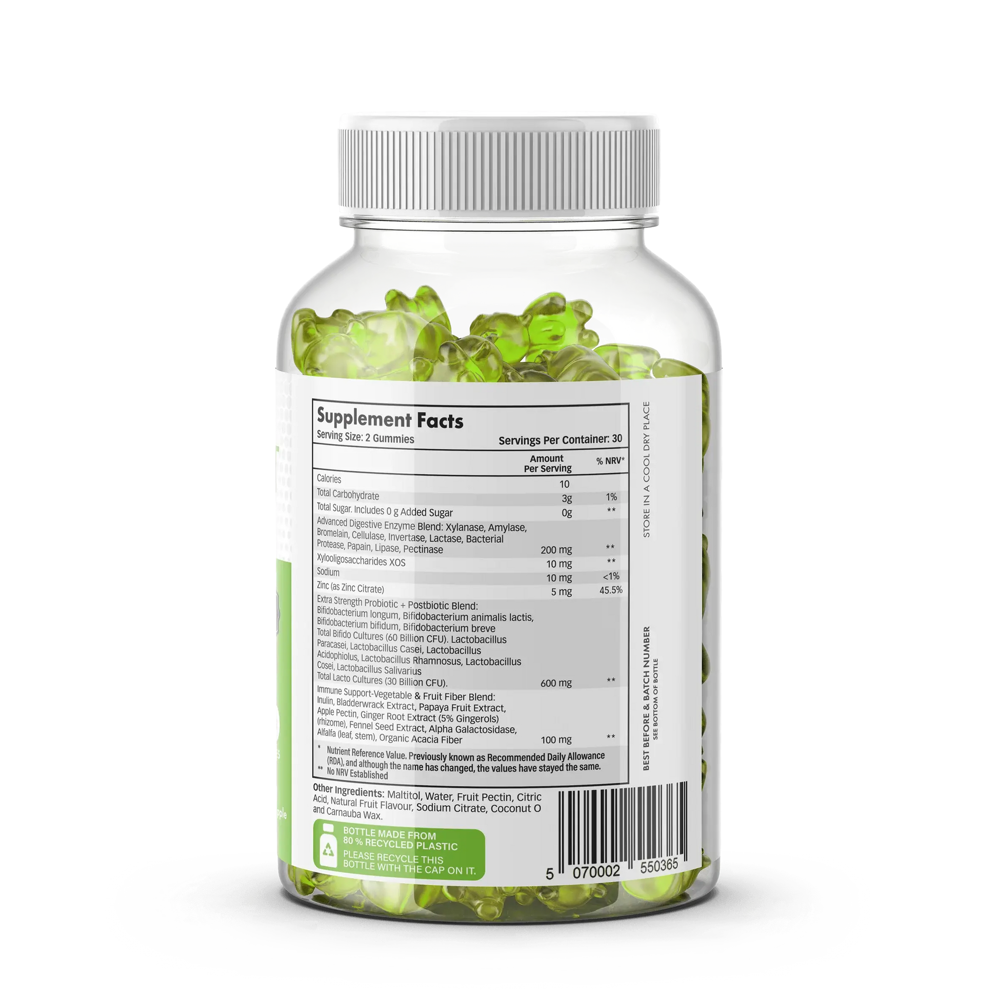 Pre Pro Post Biotic Gummies - 90 Billion CFU Gut Health UK-2
