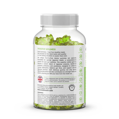 Pre Pro Post Biotic Gummies - 90 Billion CFU Gut Health UK-1