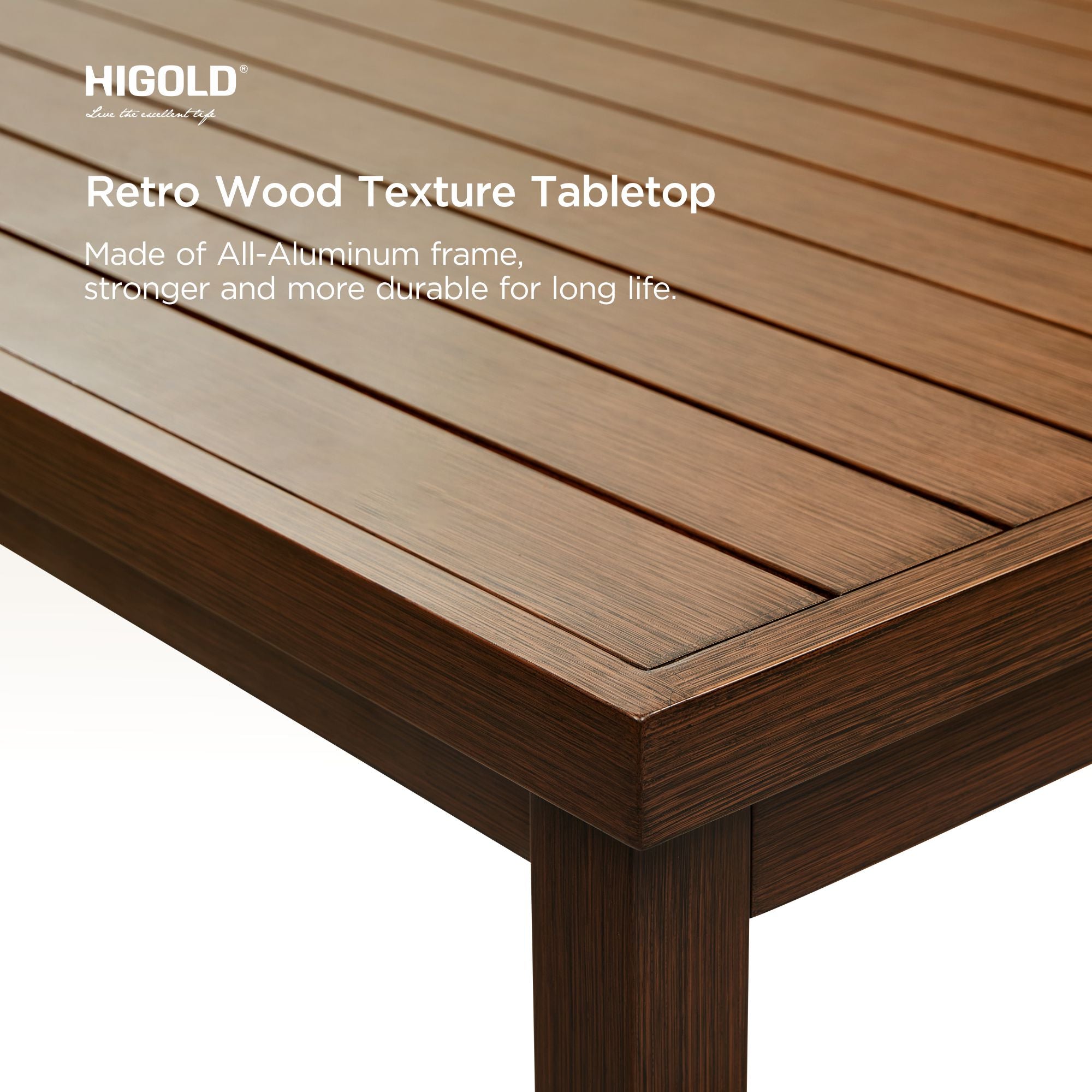 HIGOLD Carlo 9 Pieces Extendable Outdoor Patio Dining Set for Eight Person