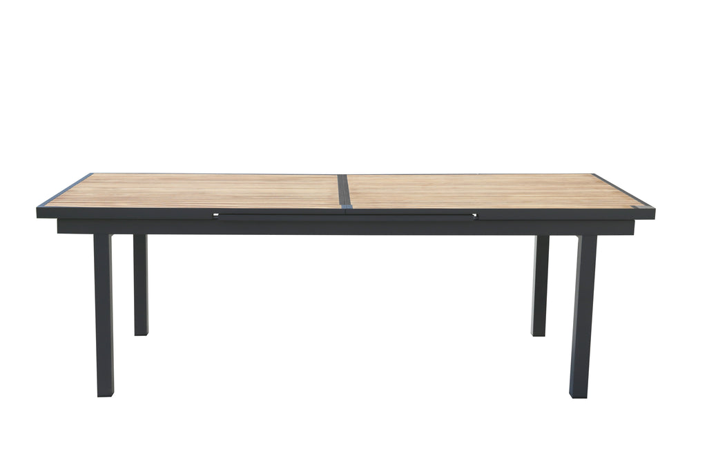 HIGOLD Heck 12+1 Pieces FSC Teak Aluminum Outdoor Dining Set for 12 Person