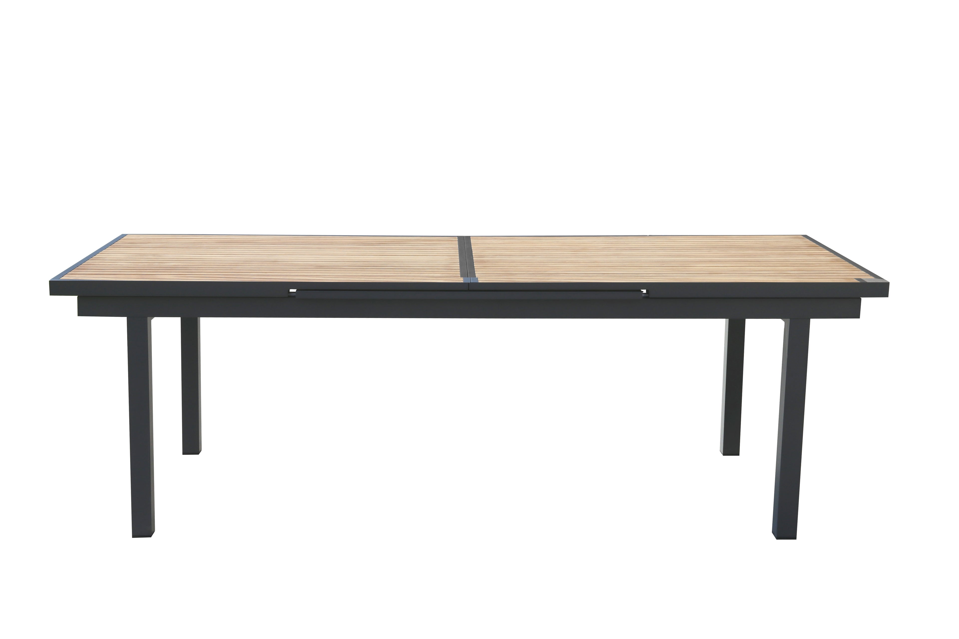 HIGOLD Heck 12+1 Pieces FSC Teak Aluminum Outdoor Dining Set for 12 Person