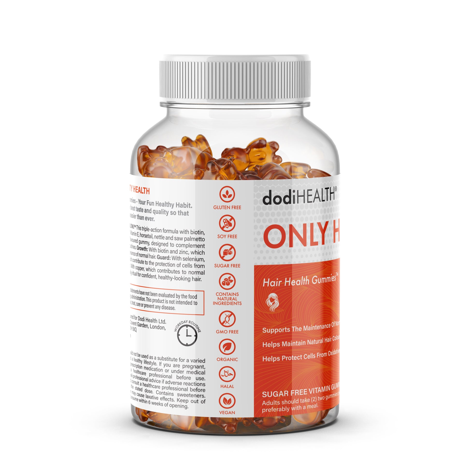 Only Hair Gummies with Biotin & Copper - Sugar-Free UK-2