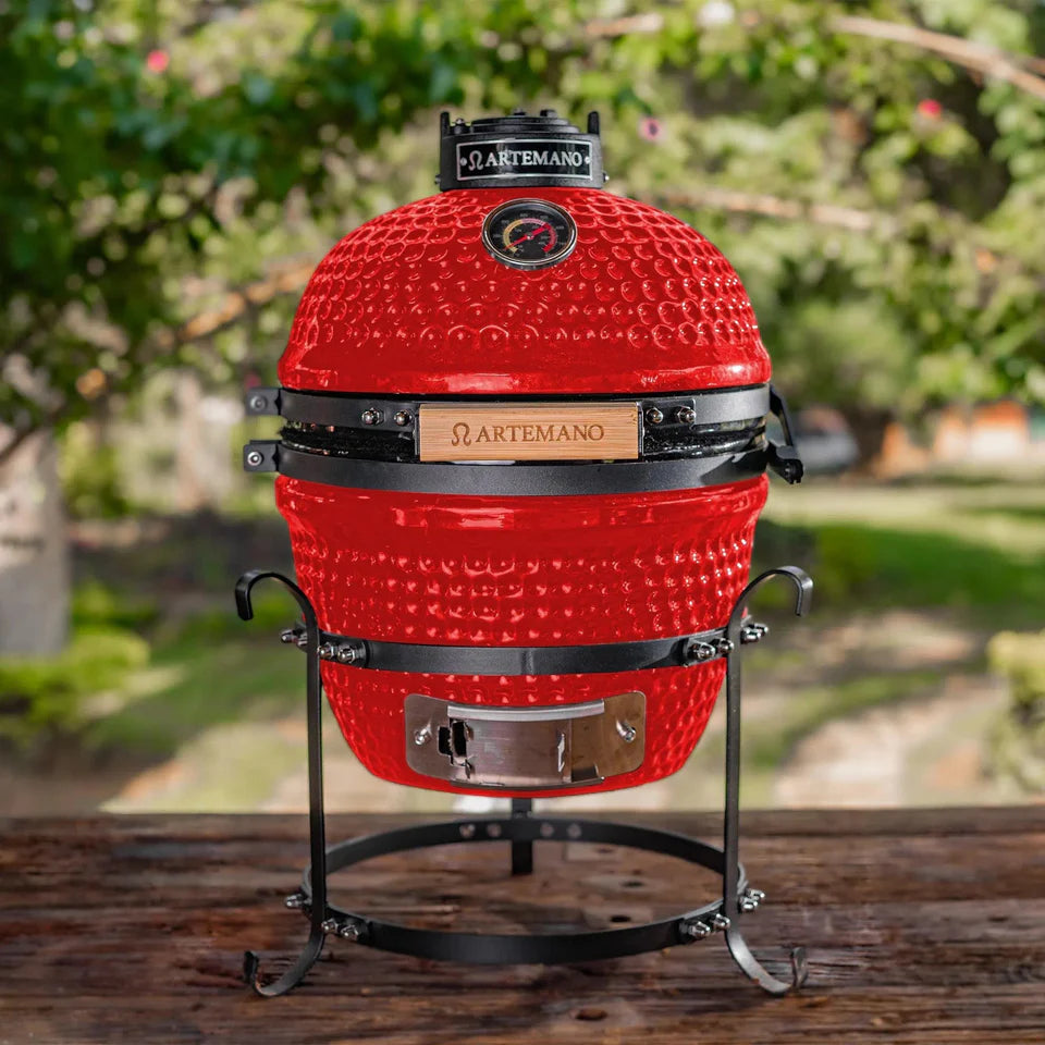 Artemano Mini Green Kamado Grill, 13 inches