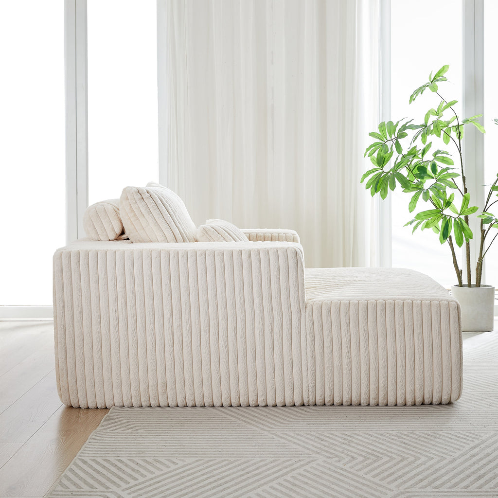 Inch Corduroy Sponge Sofa Lounge Chair