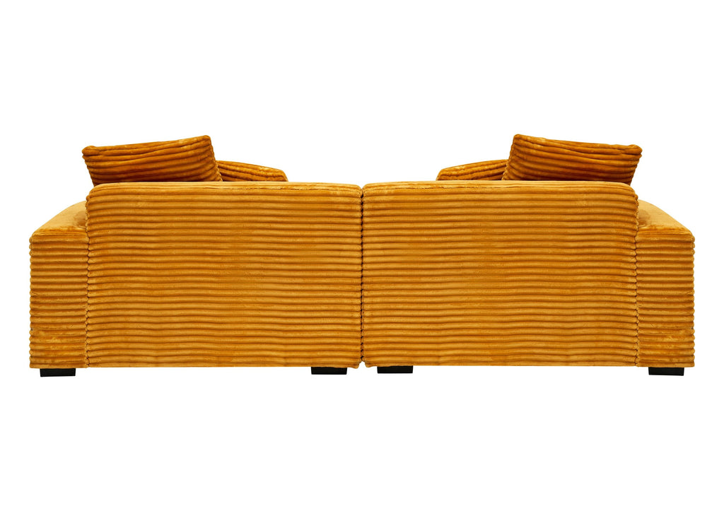 104.72-Inch 4-Seat Large Sofa With 4 Throw Pillows