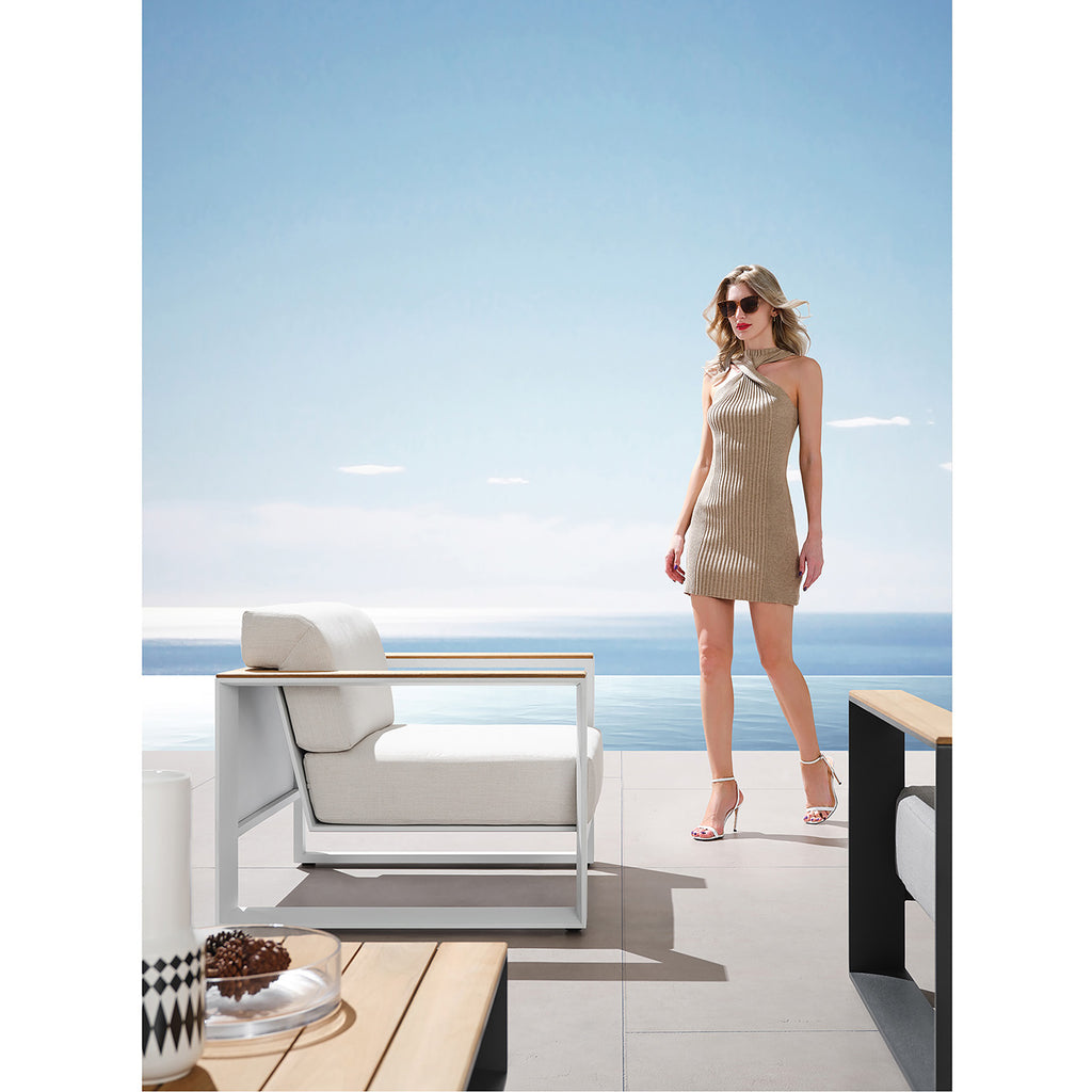 HIGOLD Cambusa Outdoor Teak Conversation Set for 5 -Series 2062