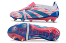 BOTA DE FUTBOL ADIDAS PREDATOR TONGUE SG ELITE - AZUL/ROSA