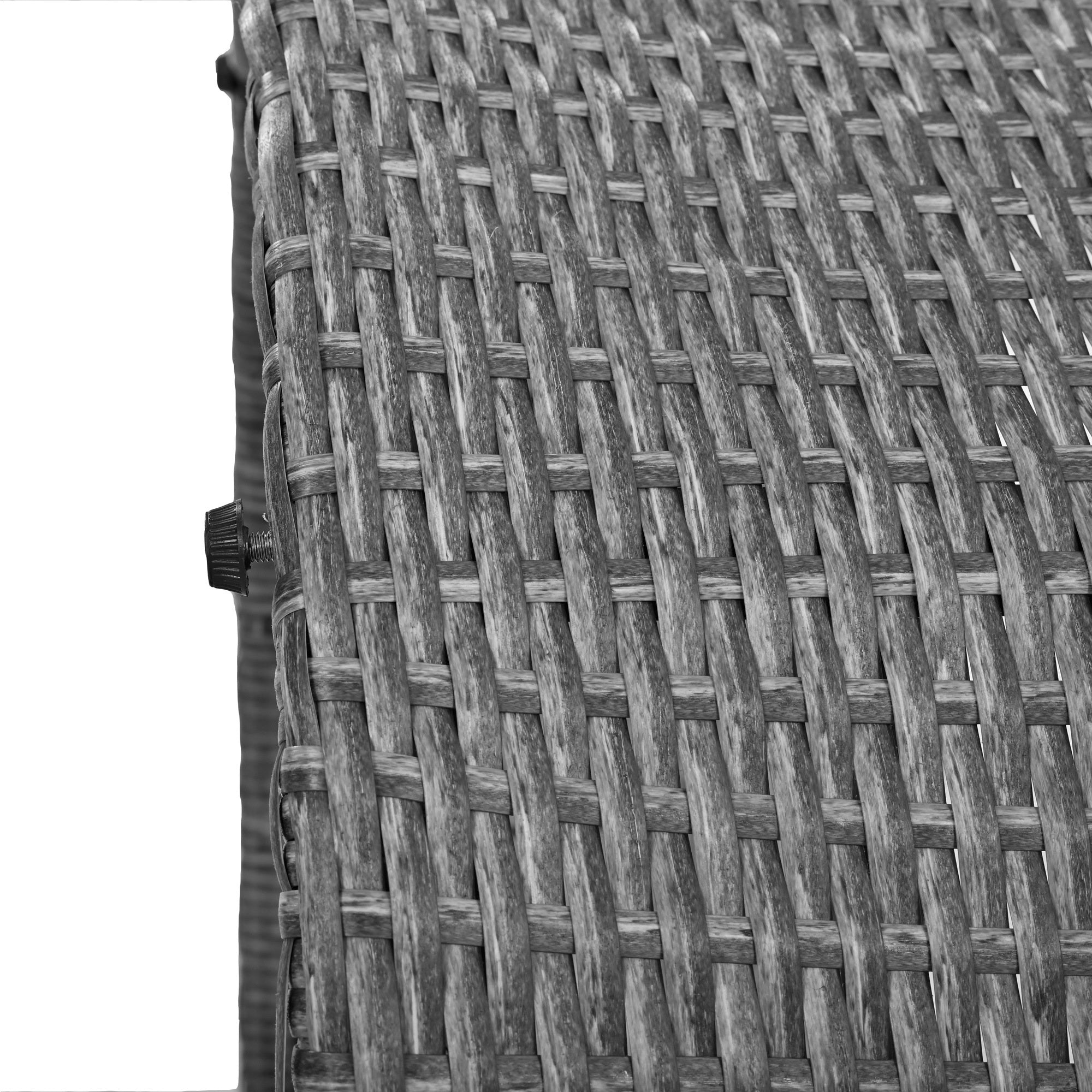 Patio 5-Piece Round Rattan Sectional Sofa Set All-Weather